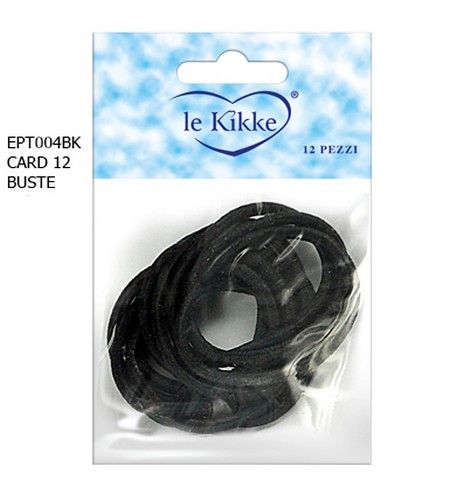 BUSTA (da 12PZ) ELASTICI NERI + (IN CARD)