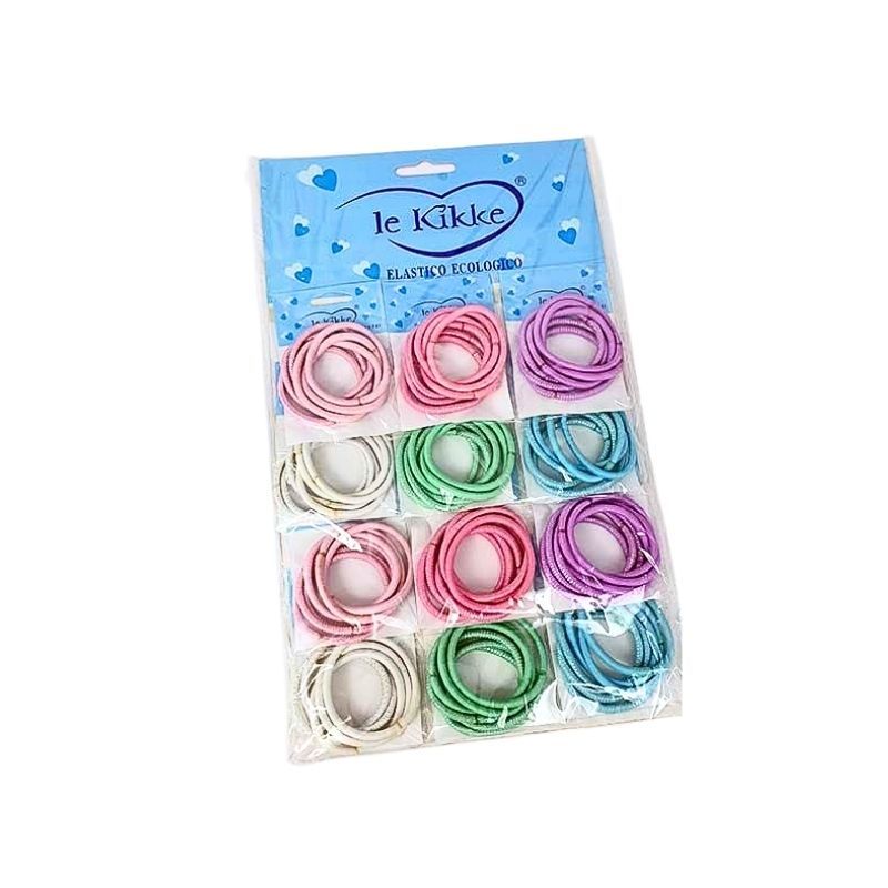 CARD 12 BUSTE ELASTICI DA 6PZ GLITTER +