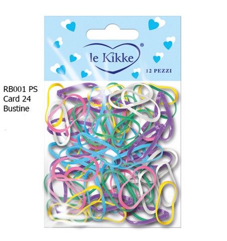 24 BUSTINE ELASTICI PASTELLO 100PZ IN CARD +