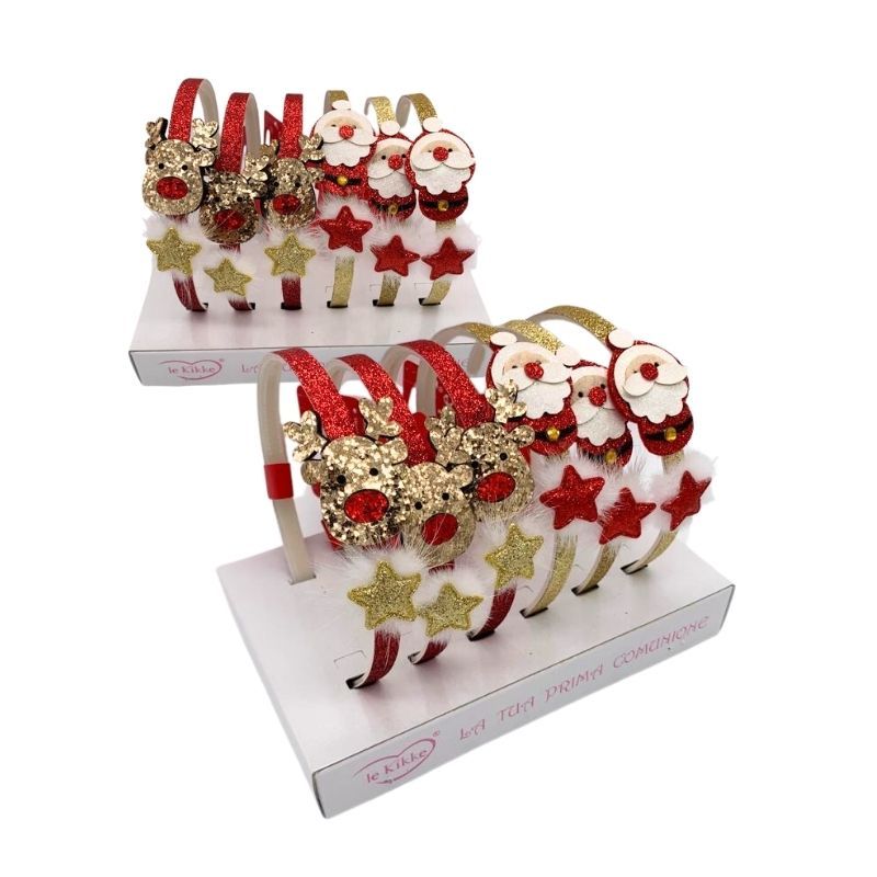 CERCHIETTO GLITTER SANTA