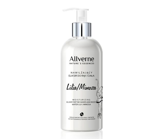 ALLVERNE Nature's Essences Elisir Idratante per Mani e Corpo - Ninfea e Mimosa 300ml