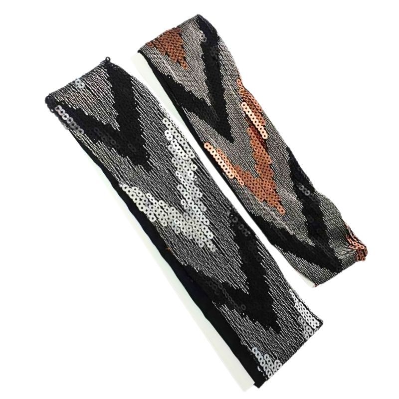FASCIA BANDANA LUREX CON PAILETTES