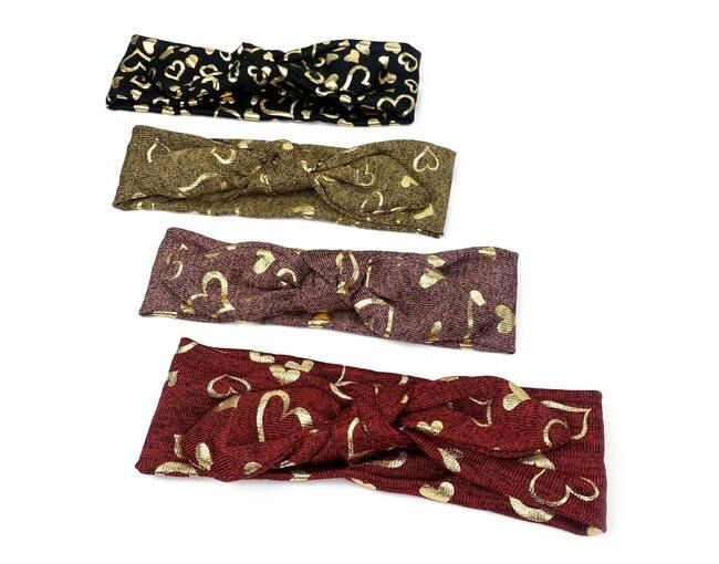 FASCIA BIMBA CON CUORI METALLIZZATI BOX