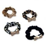 FERMACODA VELLUTO CON FIOCCO STRASS