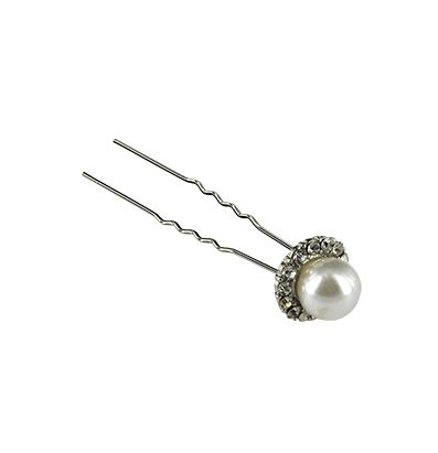 FORCINA C/PERLA GRANDE E STRASS (x12PZ)