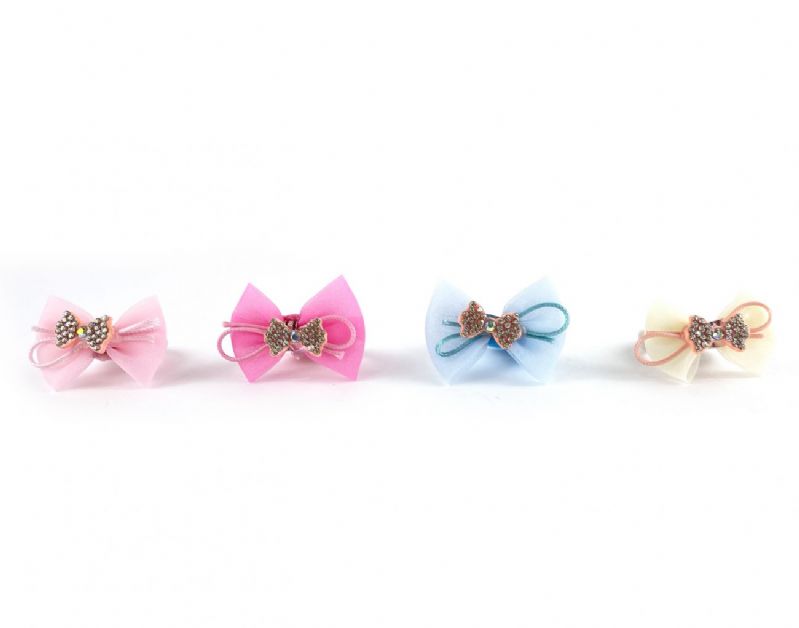 POLSINO CON DOPPIO FIOCCO ORGANZA E STRASS (X12PZ)