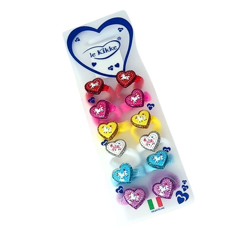 POLSINO CUORE CON UNICORNO (X12PZ)
