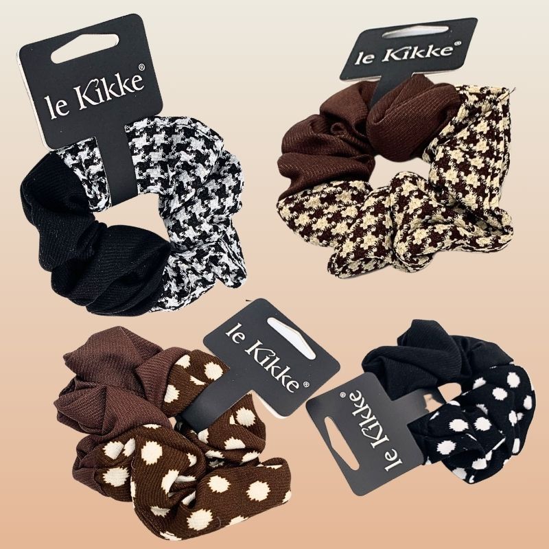 SCRUNCHIES PIED DE POULE
