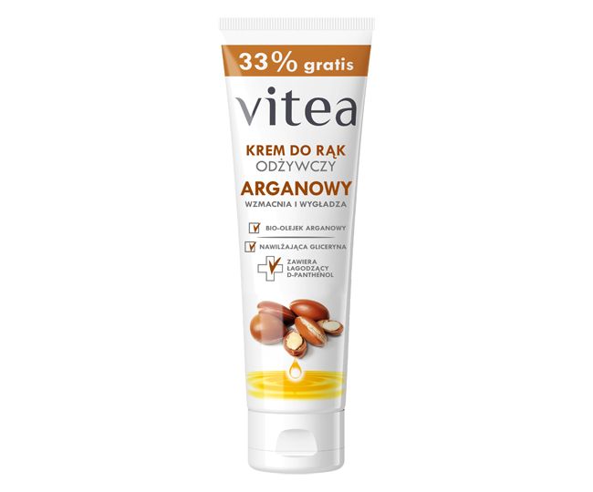 VITEA Crema Mani Nutriente All'Olio di Argan 75ml + 25ml