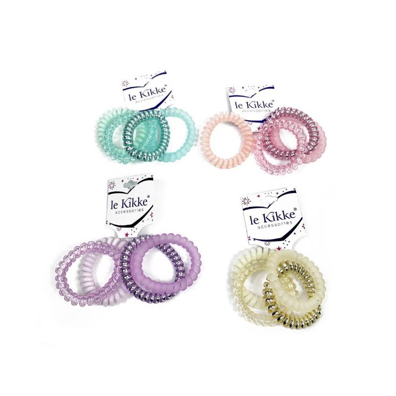 ELASTICO SPIRALE MATT/SHINY - CARD 4PZ