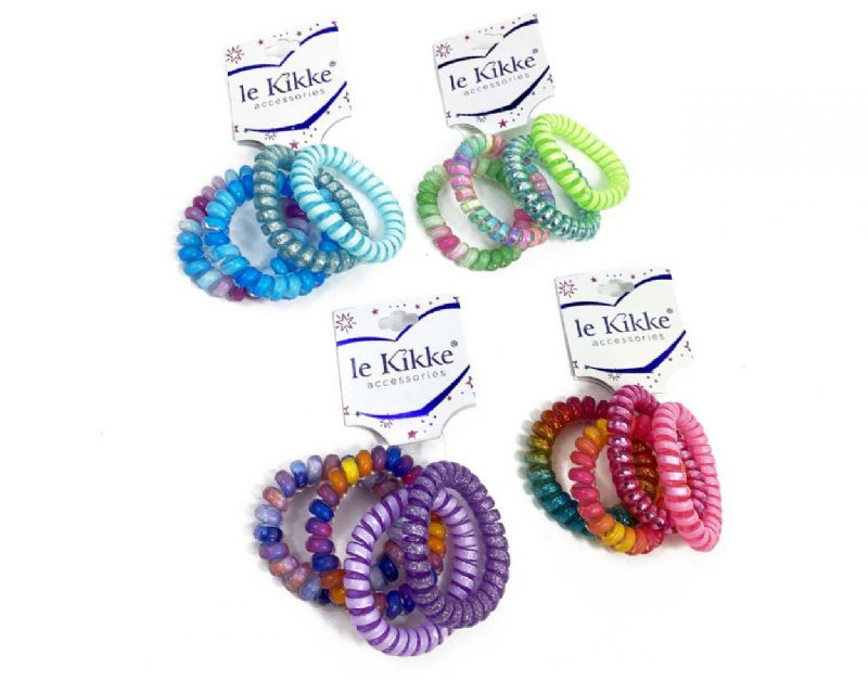 ELASTICO SPIRALE RAINBOW - CARD 4PZ
