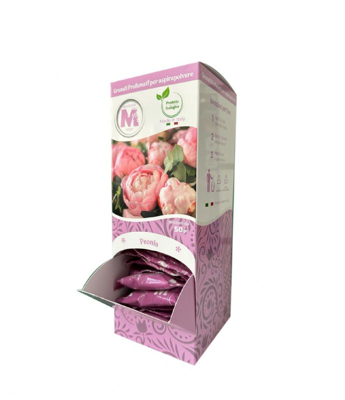 MG - ESPOSITORE GRANULI PROFUMATI 25pz – PEONIA 50gr